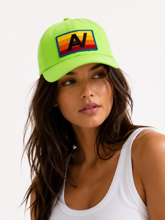 Aviator Nation Other - Aviation Nation Neon Green Rope Hat Retro Patch Adjustable Cap